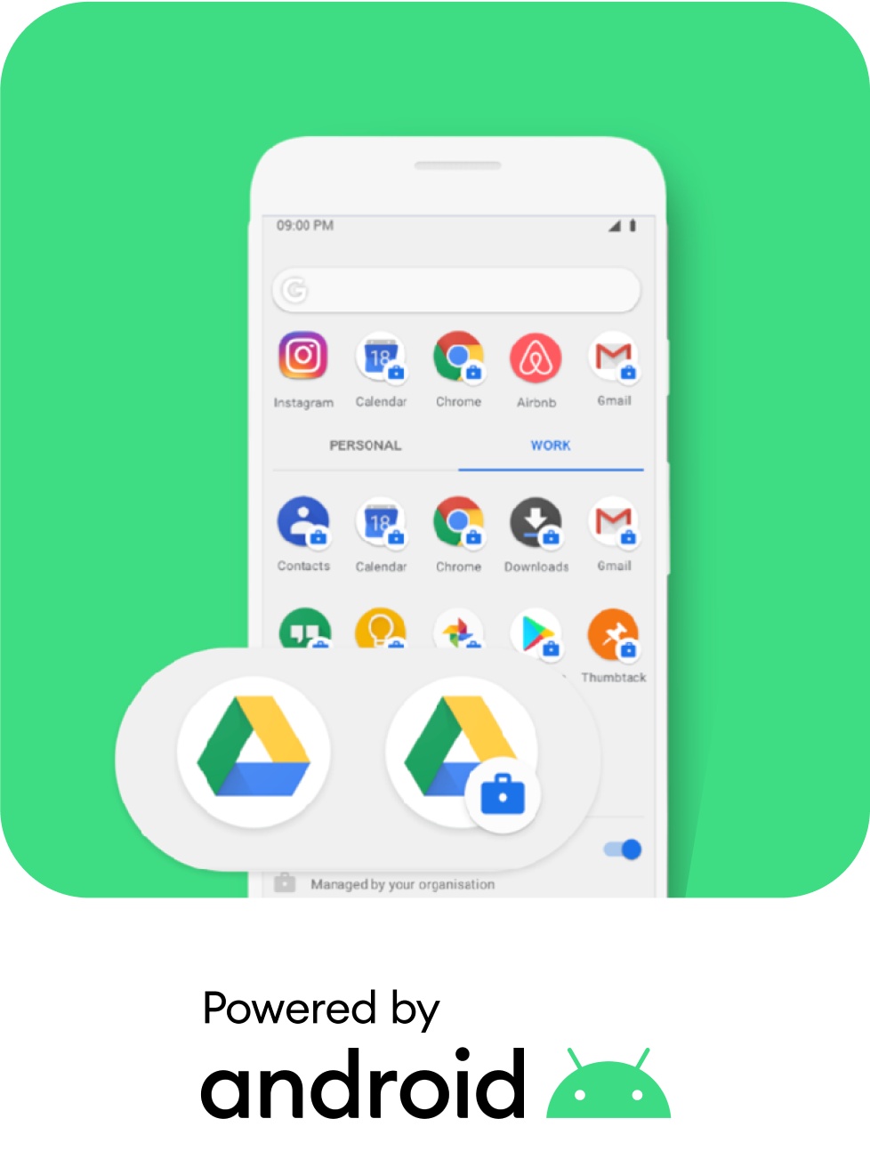 Powered by Android